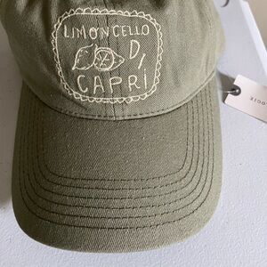 Anthropologie Olive Green Limoncello Cap